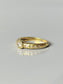 18K Gold Diamond Bezel Ring SZ 6.5