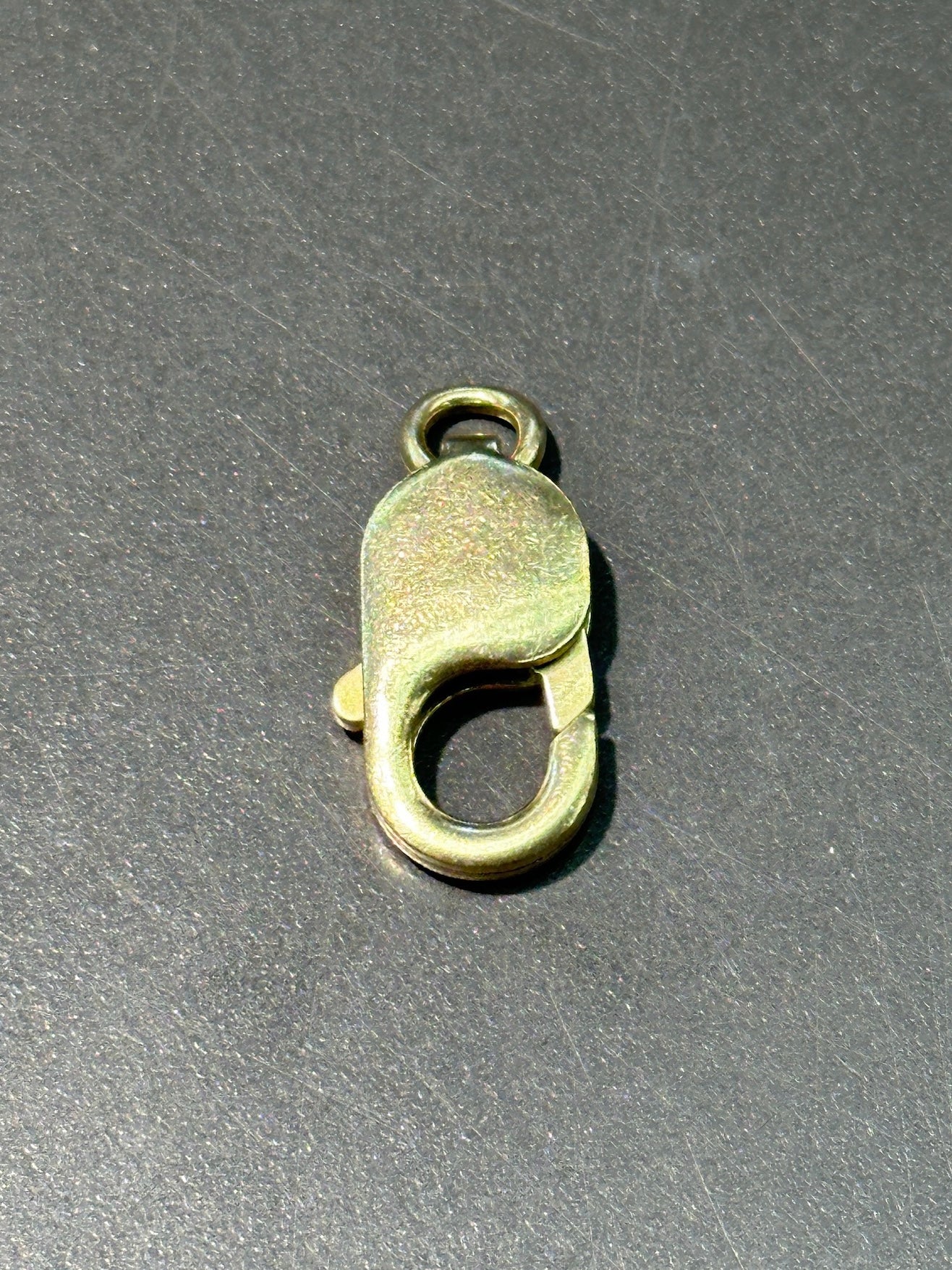 复古 14K 金大号龙虾扣吊饰