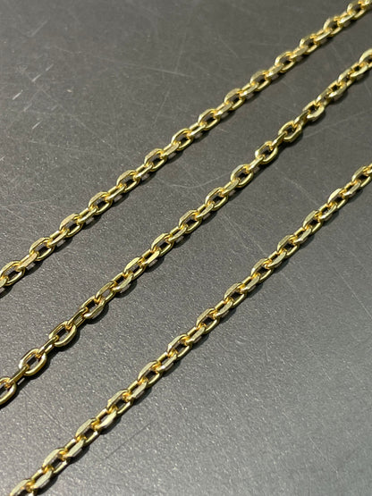 14K Gold 2.5 mm Cable Chain Necklace