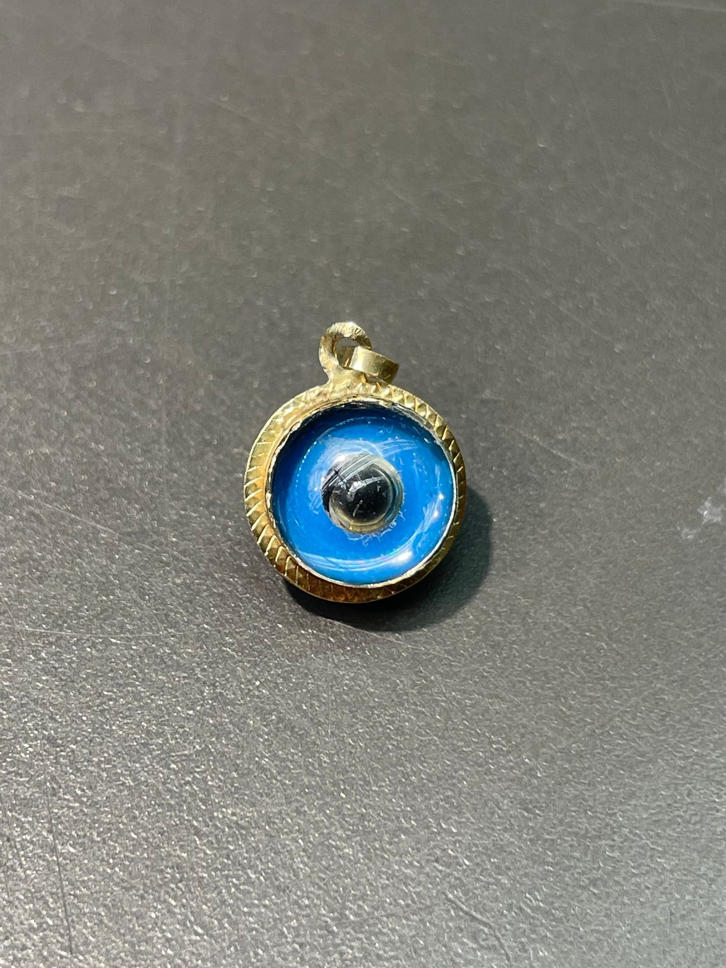 Vintage 14K Yellow Gold Evil Eye Charm