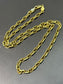 14K Gold Faceted Angular Anchor Chain Necklace 20.0 inch