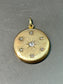 Antique 14K Gold Starburst Circle Locket