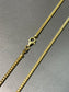 14K Gold 2.0 mm Franco Woven Necklace