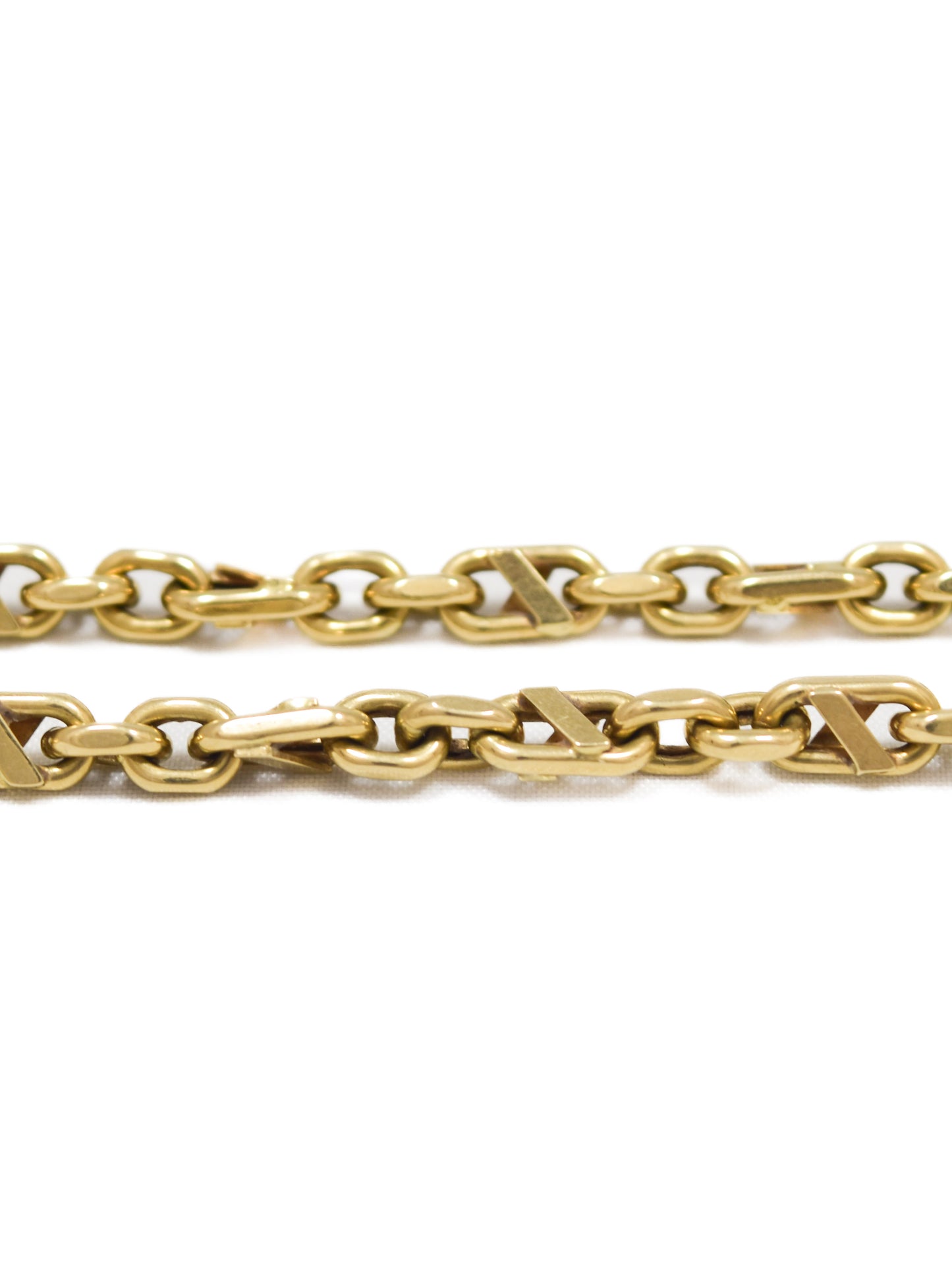 Vintage 14K Gold Fancy Link Chain Necklace 20.0 inch