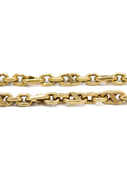 Vintage 14K Gold Fancy Link Chain Necklace 20.0 inch