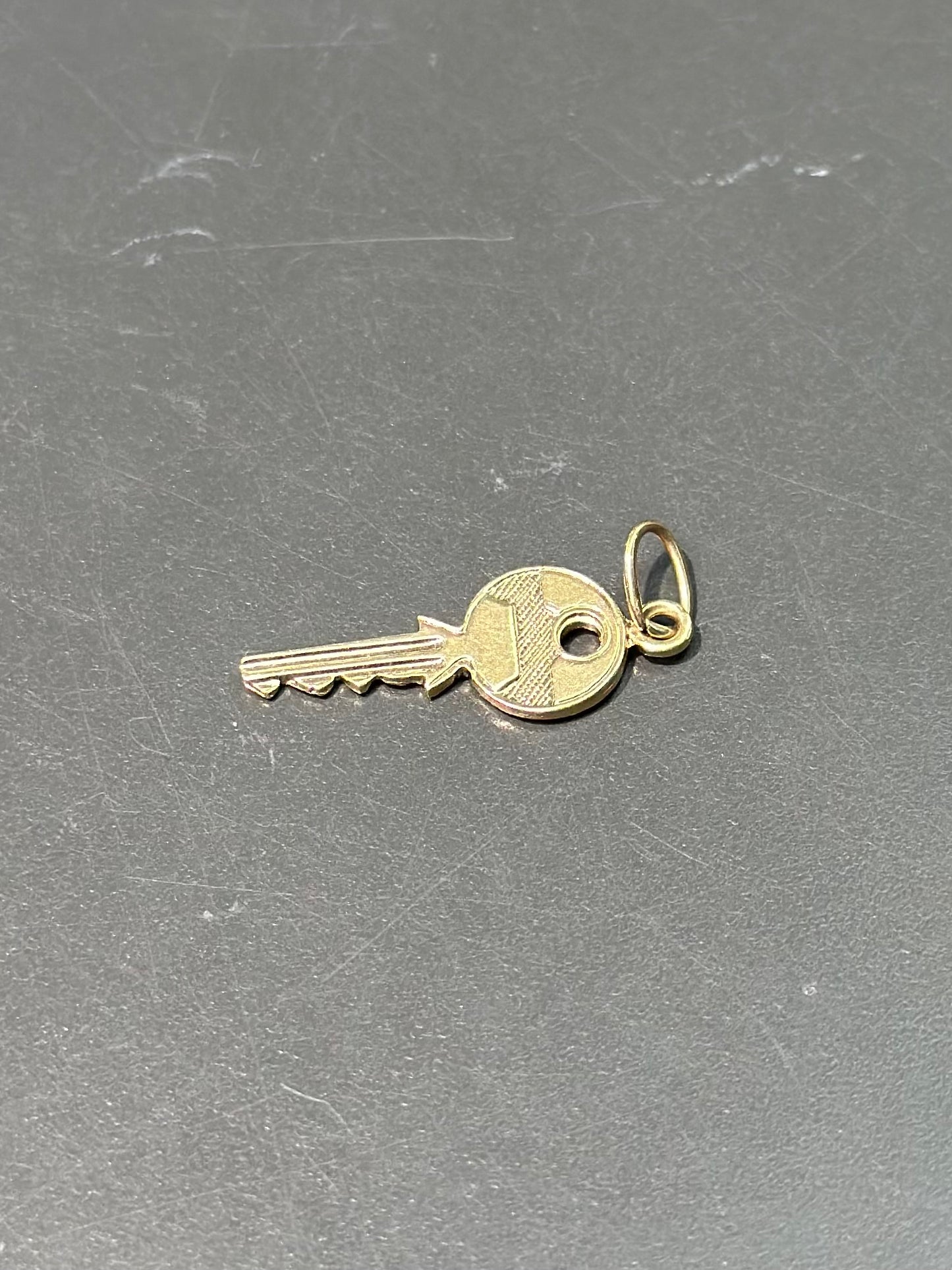 Vintage 18K Gold Key Charm