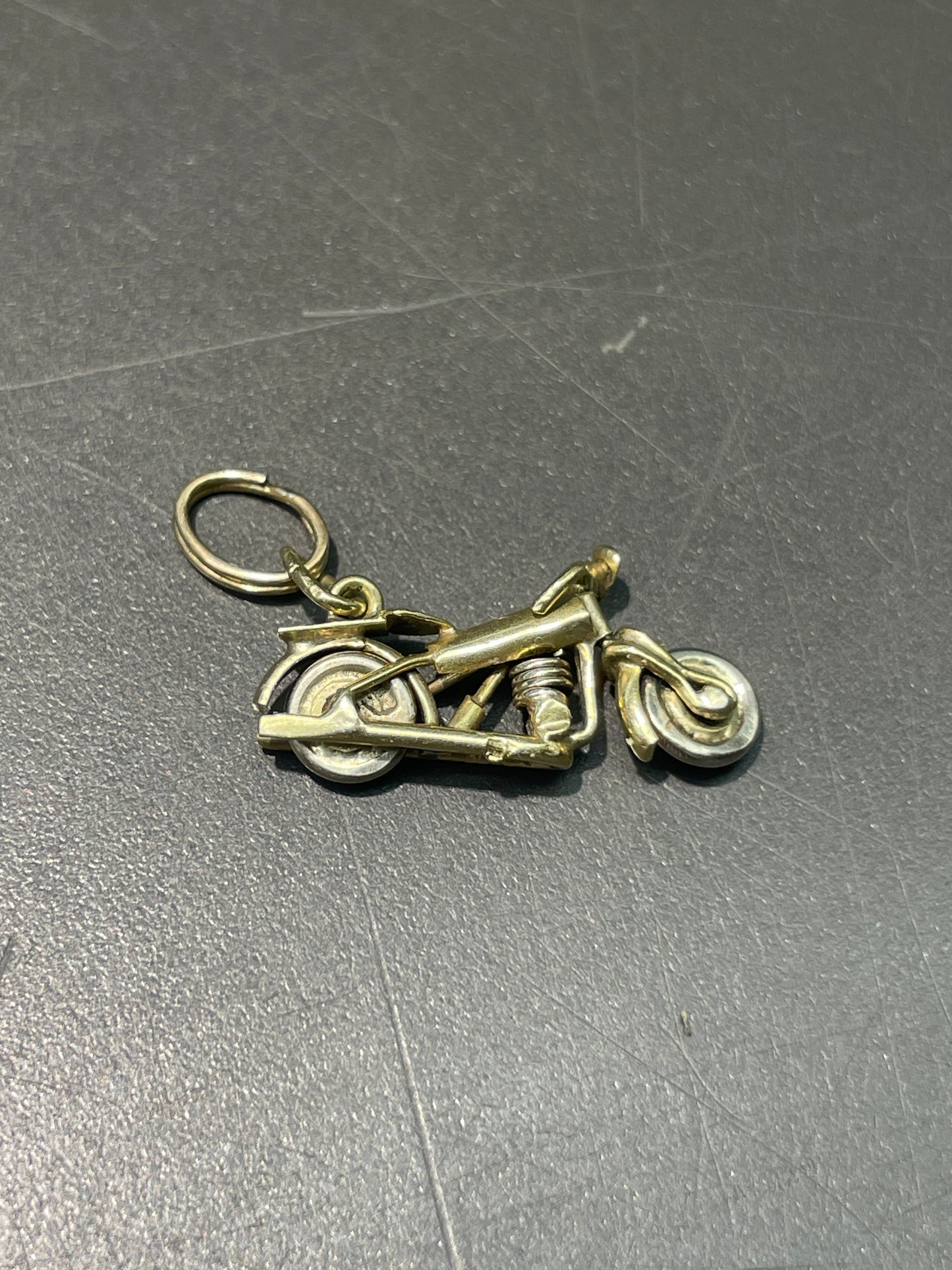 Vintage 14K Gold Articulating Motorcycle Charm