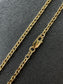 14K Gold 2.8 mm Solid Biker Chain Chain Necklace 22.0 inch