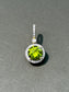 14K Gold 2.02 CTW Peridot Diamond Halo Pendant