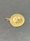 Vintage 14K Gold Marigold October Pendant