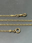 Vintage 14K Curb Link Albert Chain Watch Chain 19.5”