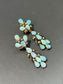 Vintage 14K Gold Opal Diamond Drop Earring