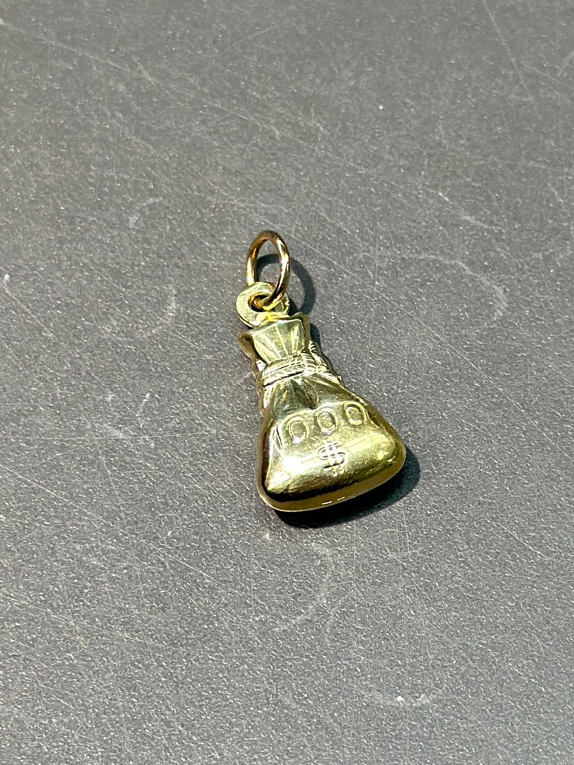 Vintage 14K Gold $1000 Money Pouch Charm