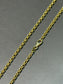 14K Yellow Gold 2.5 mm Solid Rollo Link Necklace 20.0 inch