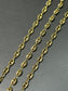 14K Gold Mini Hollow Puffy Mariner Chain Necklace