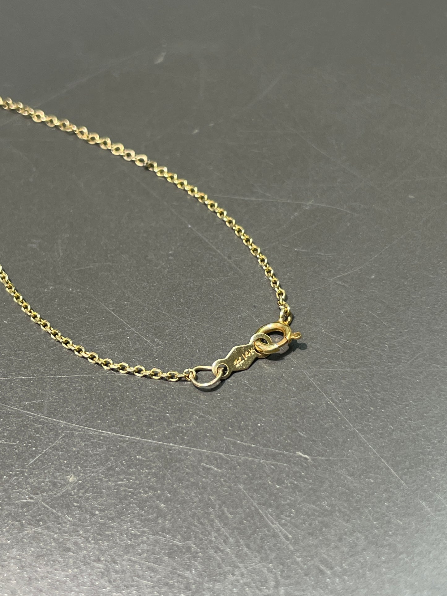 14K Gold 0.75 CTW Diamond By The Yard Chain Necklace