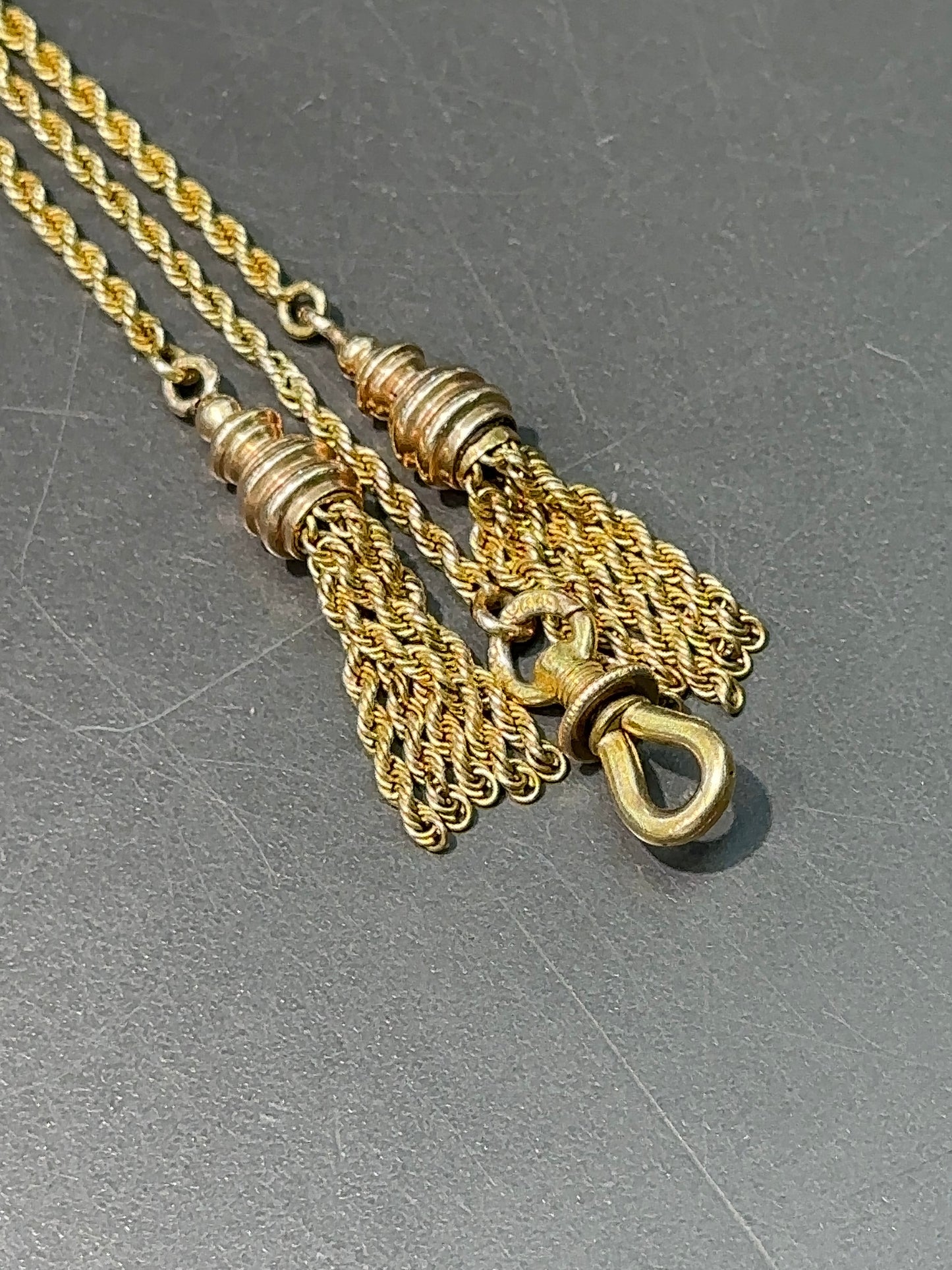 Victorian 14K Gold Tassel Necklace