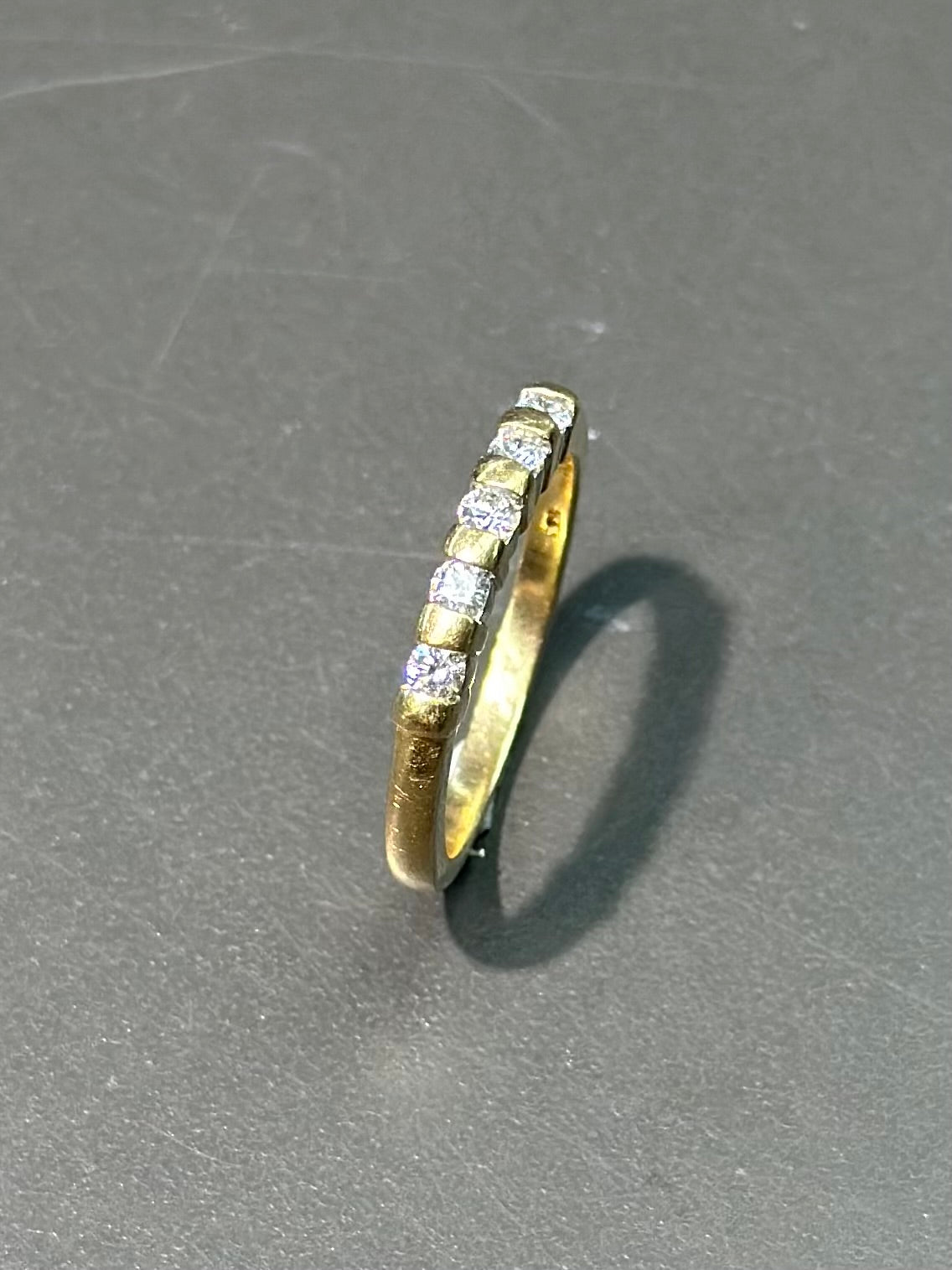 14K Gold Five Stone Diamond Ring SZ 6.75