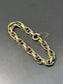 Antique Victorian Italian 14K Gold Motif Chain Link Bracelet