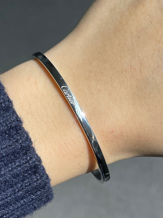 Cartier 18K Gold Mon Amour Diamond Bracelet Size 17