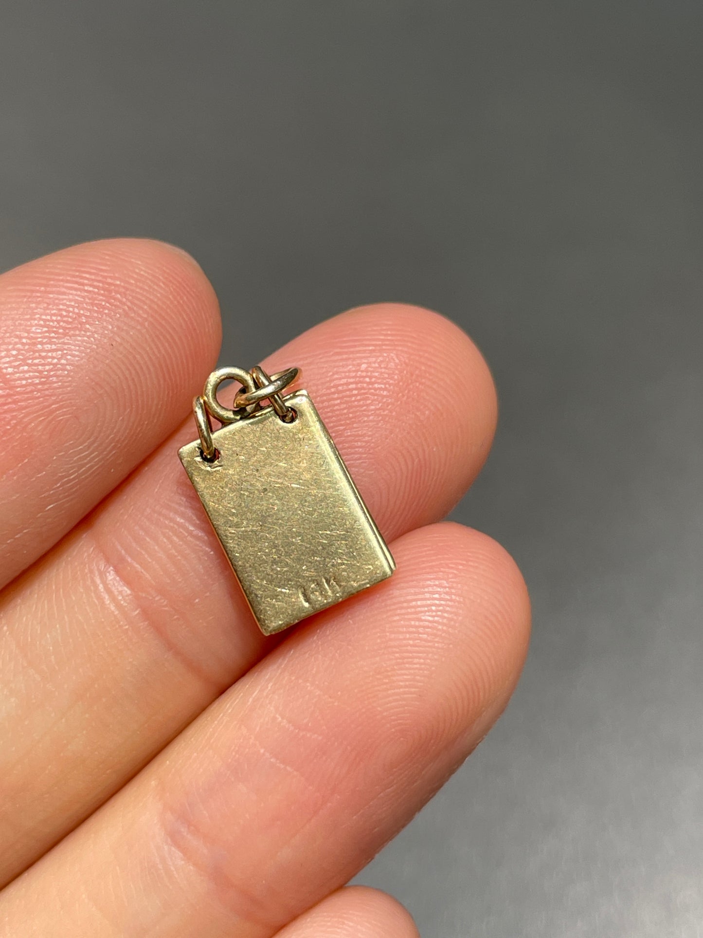 Vintage 14K Gold Articulating Notepad Charm