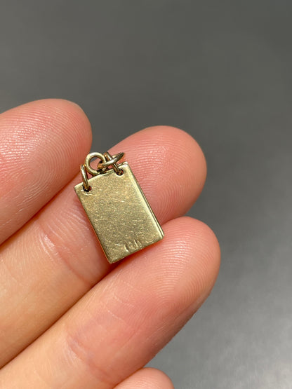 Vintage 14K Gold Articulating Notepad Charm