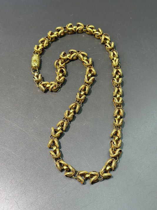 Georgian 14K Gold Necklace 22.0”