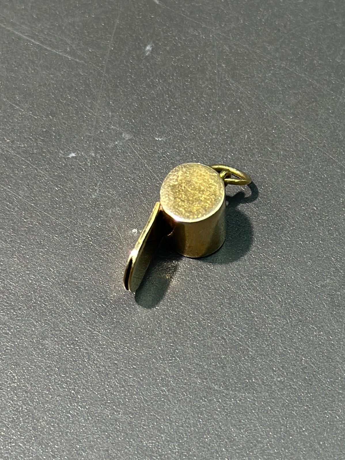 Vintage 18K Gold Whistle Charm