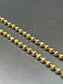 Vintage 14K Gold Bead Necklace 18.0 inch