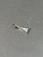 Art Deco Platinum Diamond Triangular Charm