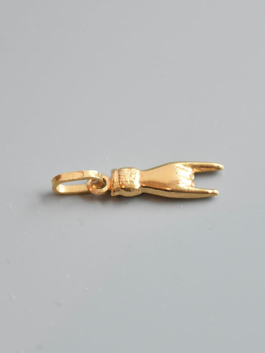 Vintage 14K Gold Rock and Roll Charm