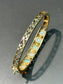 Vintage 14K Gold Opal Bangle Bracelet