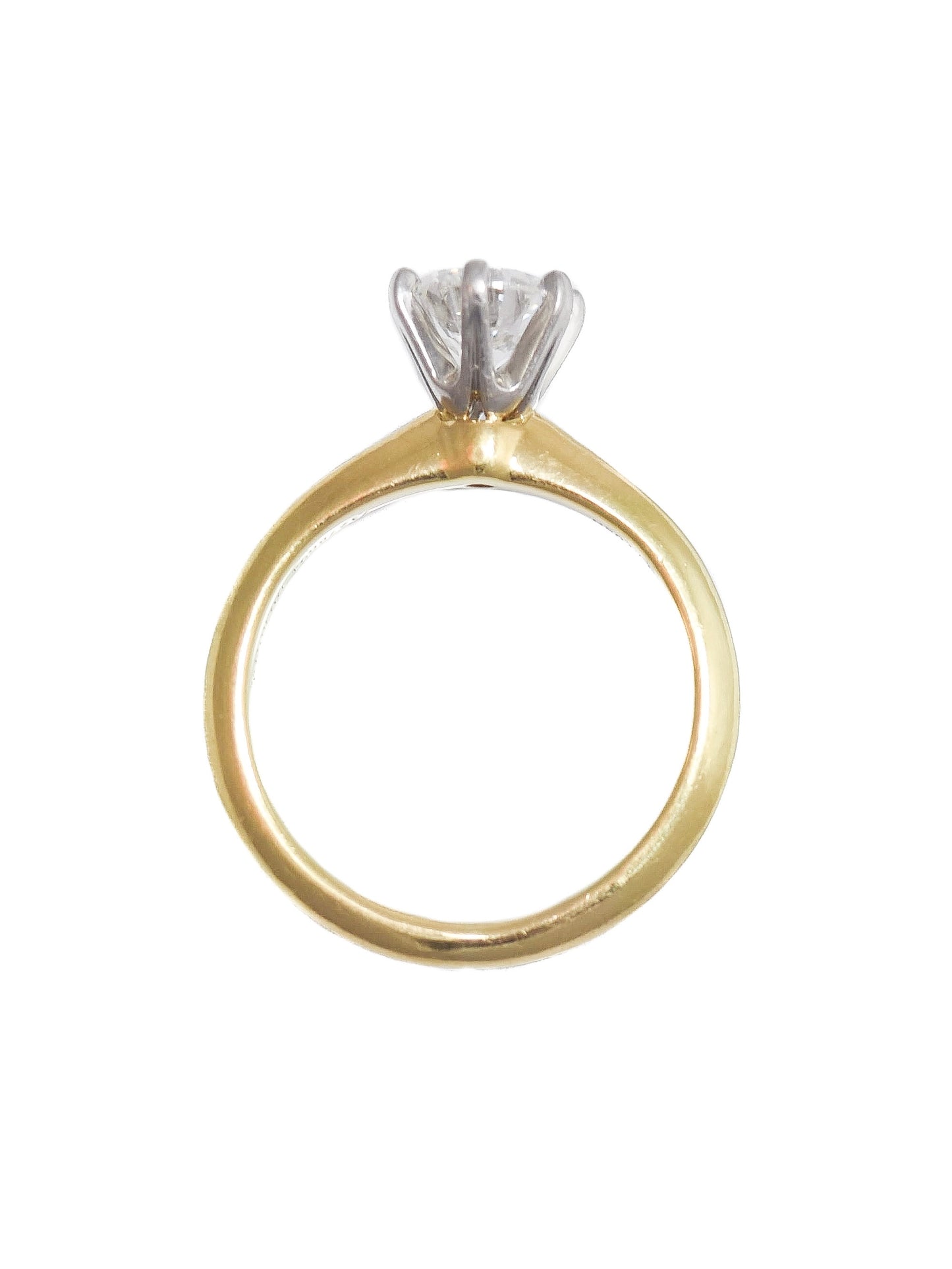 Tiffany & Co. 18K Gold 0.80 CTW Diamond Solitaire Ring
