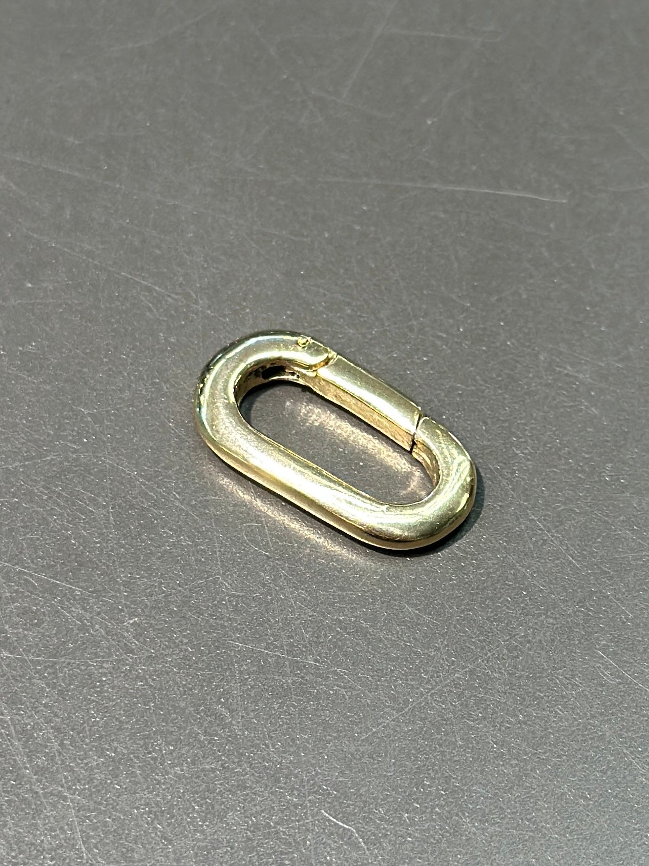 14K Gold Oval Connector Clasp