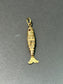 Vintage 14K Gold Garnet Articulating Fish Charm