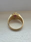 Vintage 14K Gold Ruby Diamond Ring