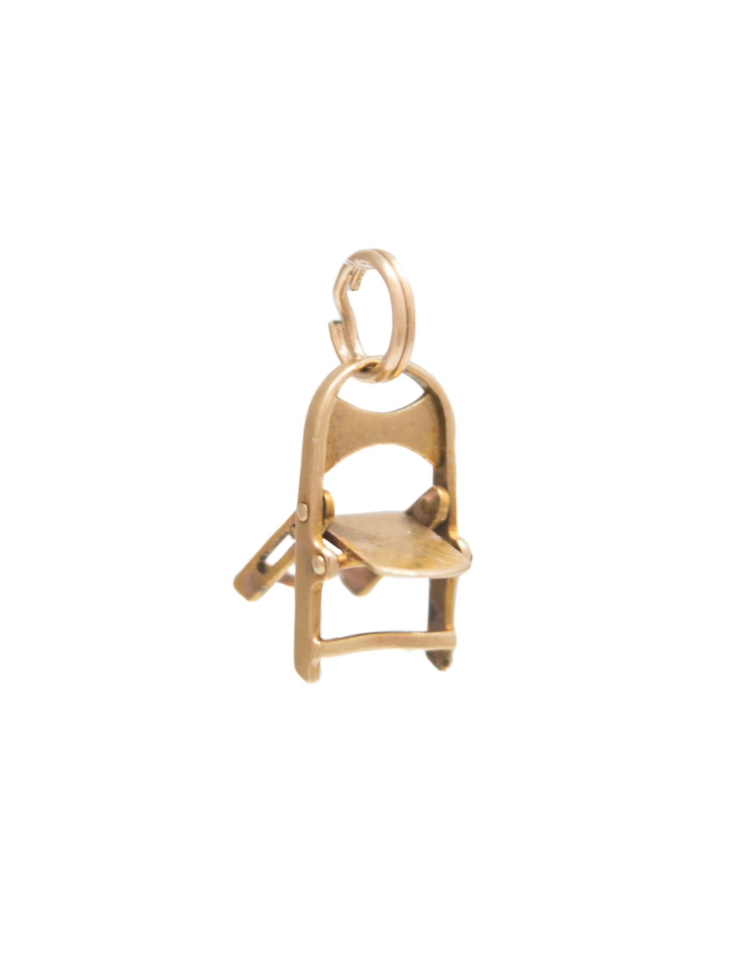 Vintage 14K Gold Articulating Chair Charm