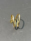 Vintage Italian 18K Gold Garnet Paste Coiled Snake Ring