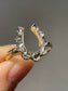 Antique 14K Gold 0.9 CTW Rose Cut Diamond Horseshoe Ring