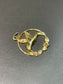 14K Yellow Gold Humming Bird Charm Pendant