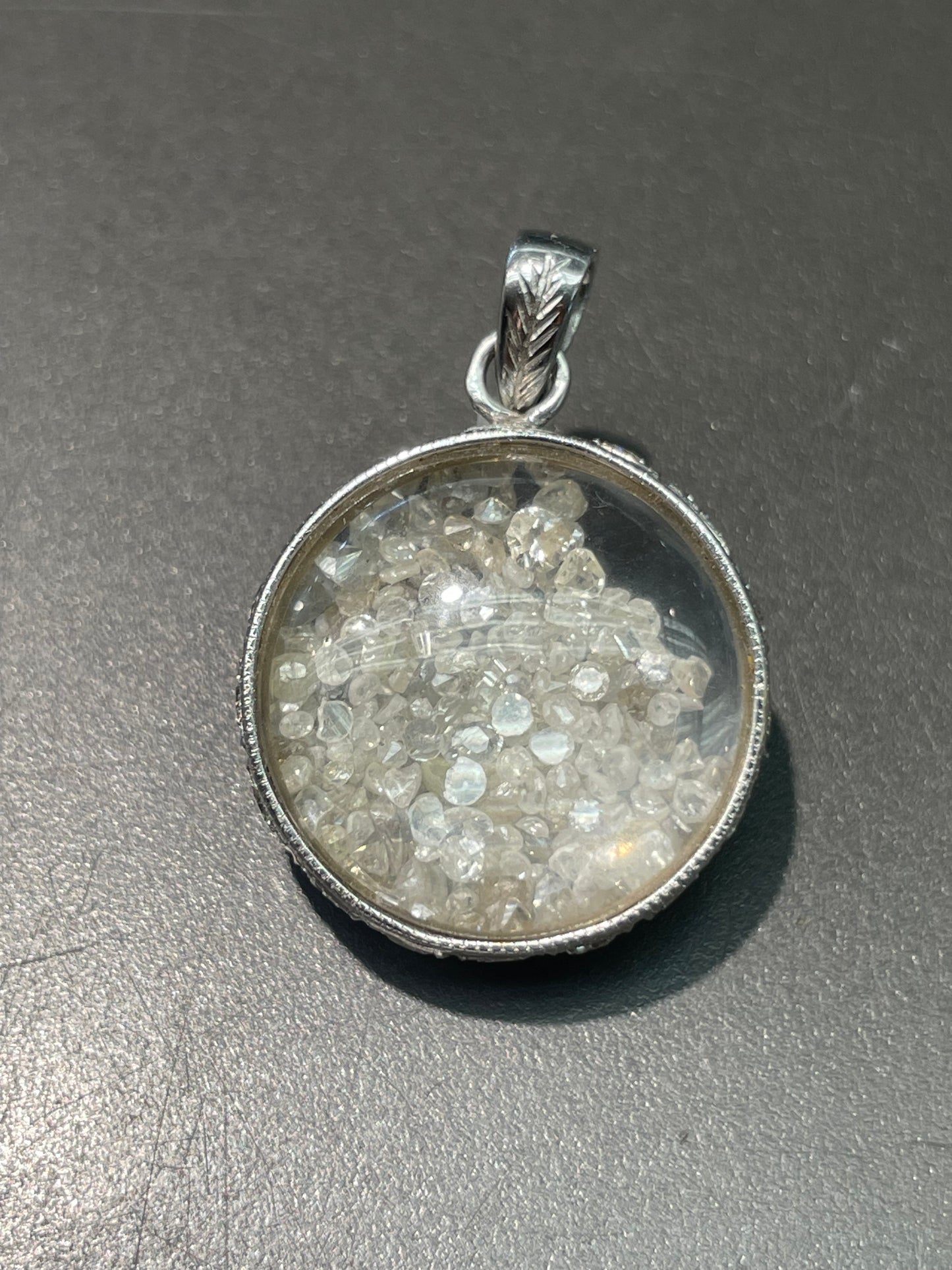 Vintage Platinum 6.5ctw Diamond Shaker Pendant
