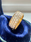 Vintage French 18K Gold Pave Set Diamond Ring SZ 4.5