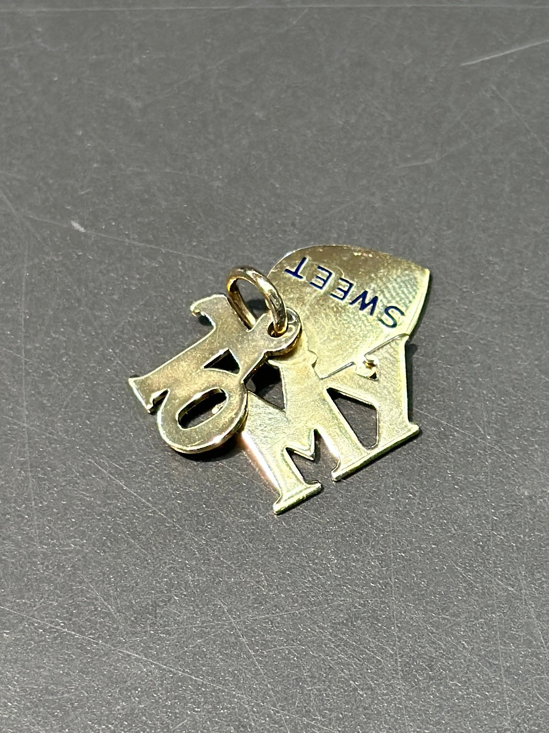 复古 14K 金“致我心上人”吊饰