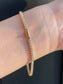 14K Yellow Gold 3.00 CTW Diamond Tennis Bracelet