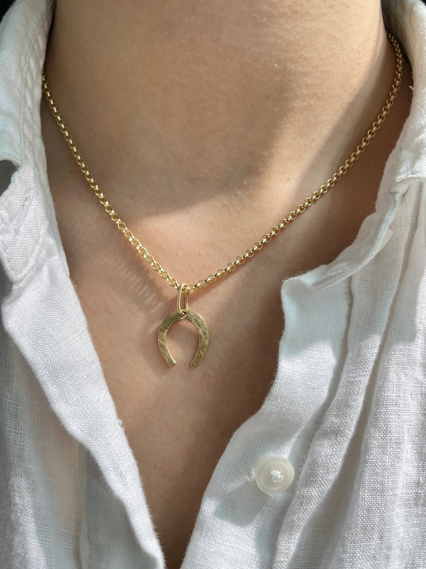 Vintage 14K Gold Horse Shoe Charm