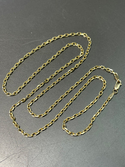 14K Gold 2.5 mm Cable Chain Necklace