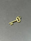 18K Gold Hollow Key Charm