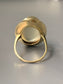 Art Deco 14K Yellow Gold Natural Cabochon  Moonstone Ring