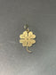 Vintage 18K Yellow Gold Four Leaf Clover Charm