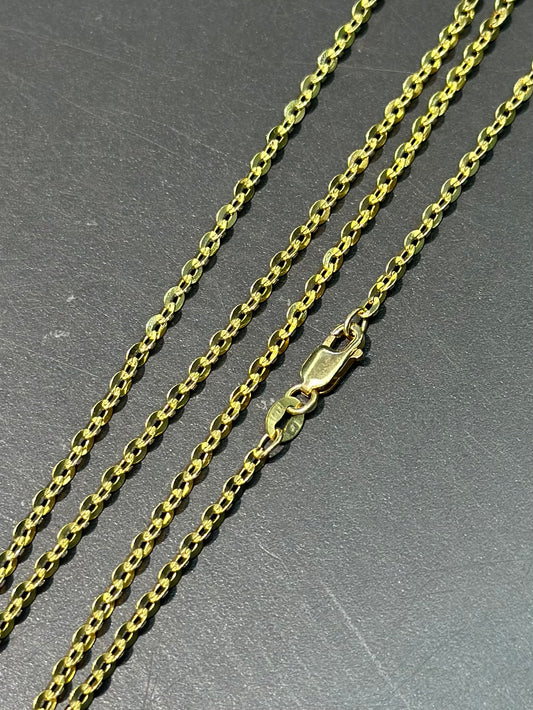 14K Gold Cathy Link Chain Necklace 18.0 inch